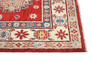 Red Tribal Geometric 3X8 Kazak Pakistan Oriental Runner Rug