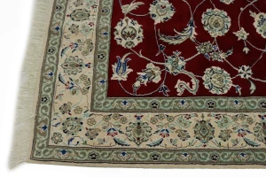 Red Traditional 6X10 Nain Persian Rug