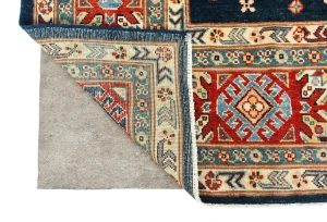Navy Tribal Geometric 8X10 Kazak Pakistan Oriental Rug