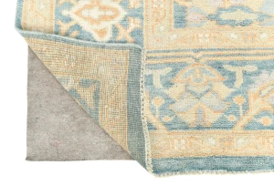 Muted Blue Floral 9X12 Oushak Oriental Rug