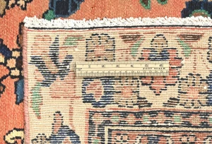Semi Antique Muted Floral 6X9 Distressed Vintage Oriental Rug