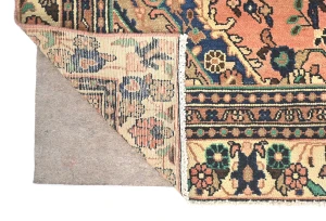 Semi Antique Muted Floral 6X9 Distressed Vintage Oriental Rug