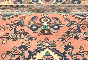 Semi Antique Muted Floral 6X9 Distressed Vintage Oriental Rug