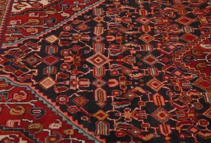Vintage Plum Floral Tribal 4'5X7'6 Hossainabad Persian Rug