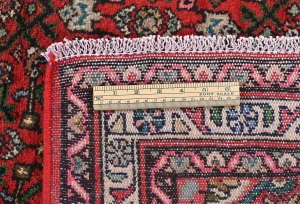 Vintage Red Floral Tribal 3X6 Hamedan Persian Rug