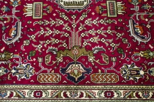 Vintage Red Traditional 8'0X11'5 Tabriz Persian Rug