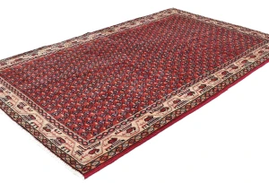 Vintage Red Tribal 4X7 Botemir Persian Rug
