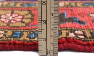 Vintage Purple-navy Floral Tribal 3X6 Hamedan Persian Rug