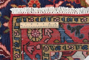 Vintage Purple-navy Floral Tribal 3X6 Hamedan Persian Rug