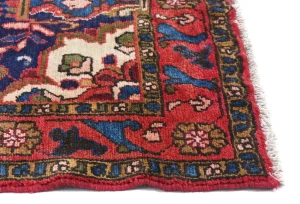 Vintage Purple-navy Floral Tribal 3X6 Hamedan Persian Rug