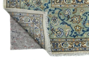 Semi Antique Cream Floral Traditional 12x16 Kashan Persian Oriental Rug