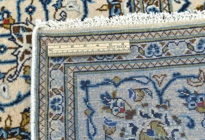 Vintage Cream Traditional Floral 7X10 Kashan Persian Rug