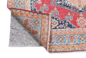 Red Geometric Modern 4'11X6'2 Kazak Pakistan Rug