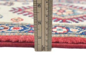 Red Modern Geometric 6X9 Kazak Oushak Pakistan Rug