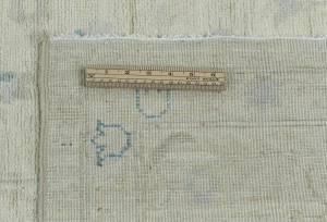 Muted Beige Floral Transitional 9'2X11'7 Oushak Oriental Rug