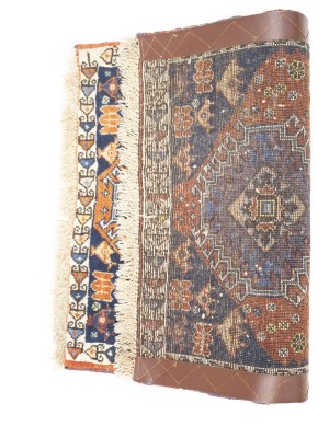 Vintage Tribal Orange 1'9X2'4 Yalameh Persian Rug
