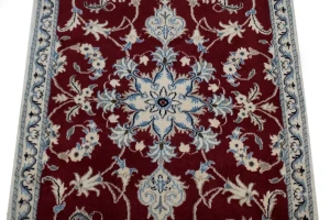 Red Traditional 3X5 Nain Kashmar Persian Rug