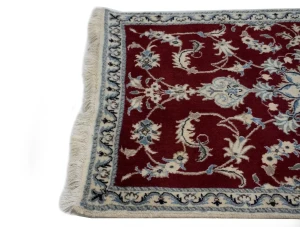 Red Traditional 3X5 Nain Kashmar Persian Rug