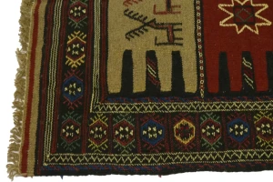 Khaki Tribal 3X6 Sumak Herati Persian Rug