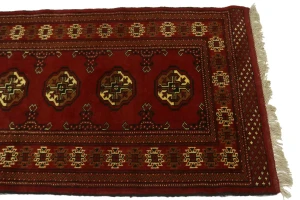 Red Tribal 3X10 Turkoman Persian Runner Rug