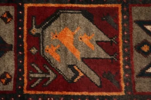 Vintage Rusty Red Floral Garden 5X10 Bakhtiari Persian Rug