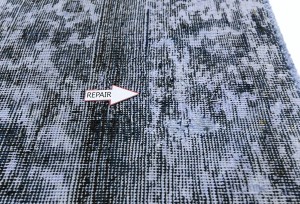 Antique Muted Gray Floral 8'2X10'5 Distressed Vintage Oriental Rug