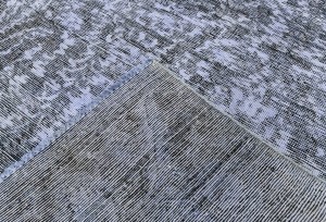 Antique Muted Gray Floral 8'2X10'5 Distressed Vintage Oriental Rug