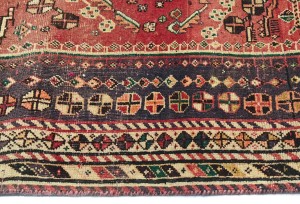 Antique Muted Tribal 5'4X7'7 Distressed Vintage Oriental Rug