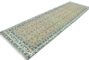 Antique Muted Tribal 3X10 Distressed Vintage Oriental Runner Rug