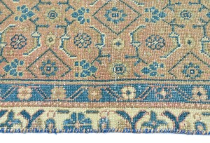 Antique Muted Tribal 3X10 Distressed Vintage Oriental Runner Rug