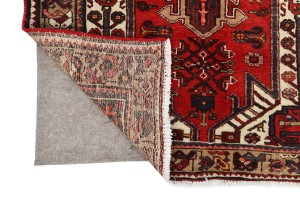 Semi Antique Red Tribal 3'3X12'5 Hamedan Persian Runner Rug