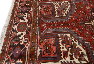 Vintage Red Geometric 8'6X11 Heriz Persian Rug