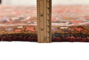 Vintage Red Geometric 8'6X11 Heriz Persian Rug