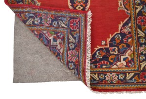 Vintage Red Traditional 2'8X4'3 Kashan Persian Rug
