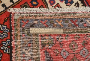 Vintage Tribal Cream 3'4X4'8 Hamedan Persian Rug