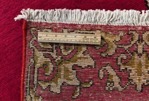 Vintage Fuchsia Rose Classic 3X20 Tabriz Persian Runner Rug