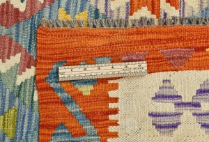Multicolored Geometric Reversible 10X13 Kilim Oriental Rug