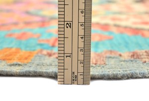 Multicolored Geometric Reversible 4X6 Kilim Oriental Rug