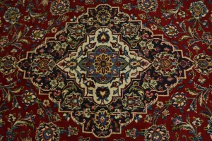 Red Vintage Traditional 8X12 Floral Kashan Persian Oriental Rug