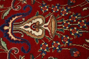 Semi Antique Red Traditional 10X13 Tabriz Persian Rug