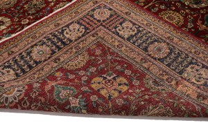 Vintage Red Classic Traditional 10X13 Tabriz Persian Rug