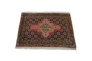 Dark Purple-navy Tribal 2X3 Bidjar Sanneh Persian Rug