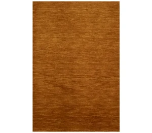 Orange 2X3 Solid Gabbeh Modern Oriental Rug