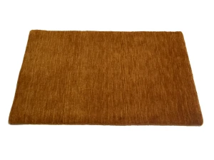 Orange 2X3 Solid Gabbeh Modern Oriental Rug
