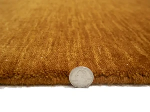 Orange 2X3 Solid Gabbeh Modern Oriental Rug