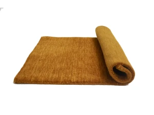 Orange 2X3 Solid Gabbeh Modern Oriental Rug