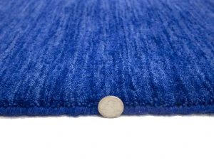 Royal Blue 2X3 Solid Gabbeh Modern Oriental Rug