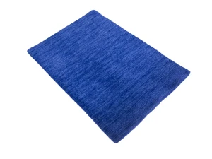 Royal Blue 2X3 Solid Gabbeh Modern Oriental Rug