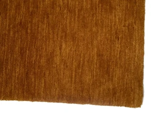 Orange Modern Solid 6X6 Gabbeh Oriental Square Rug