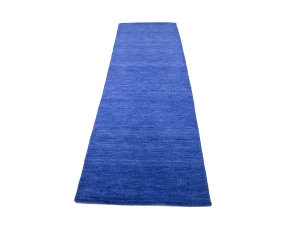 Solid Royal Blue Modern 3X10 Gabbeh Oriental Runner Rug